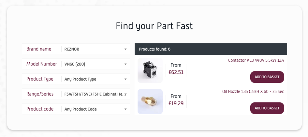 How to use the parts finder - HVAC digital tool