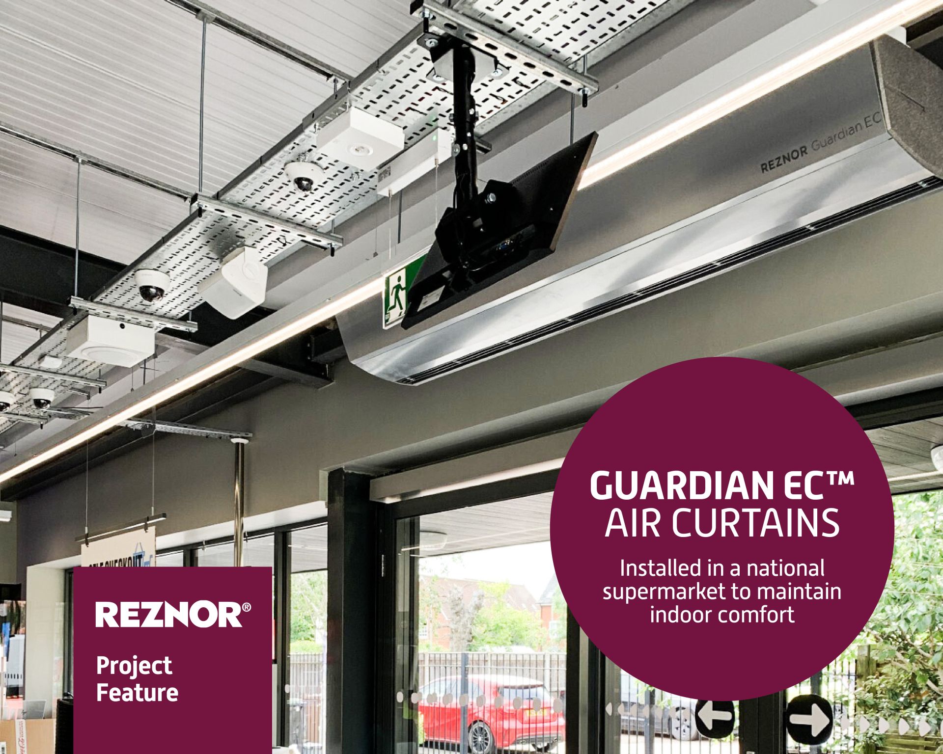 Supermarket Refurbishment with Guardian EC Air Curtains